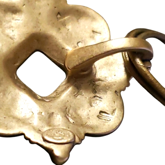 Premier Vintage Designs Beautiful Elegant Gold Tone and Brown Pendant Necklace. - Picture 7 of 11